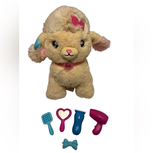 Barbie Other - Barbie Animated puppy dog light up bow, plush interactive